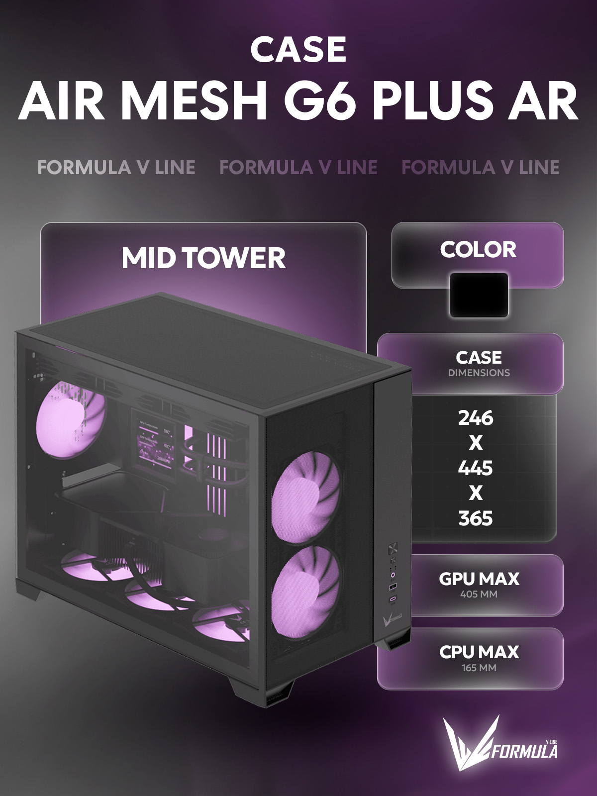 FORMULA Air Mesh G6 Plus AR Black