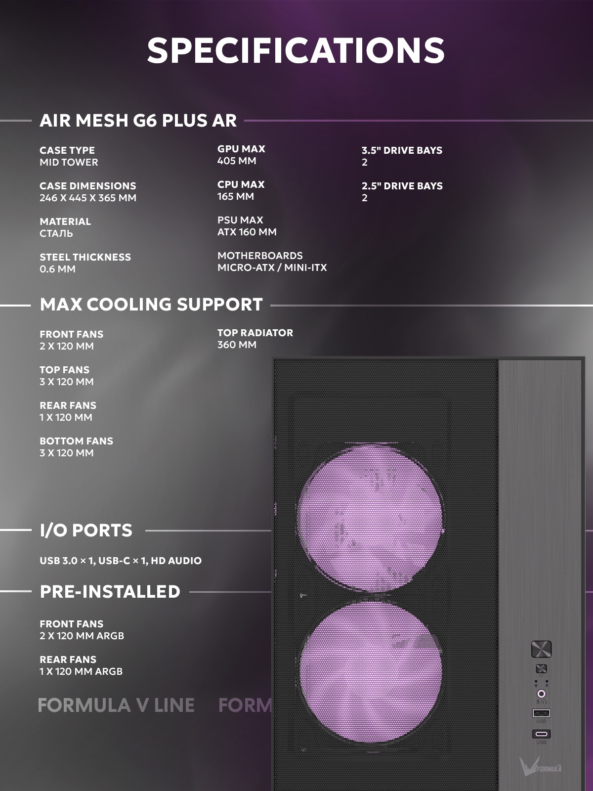 FORMULA Air Mesh G6 Plus AR Black image 2