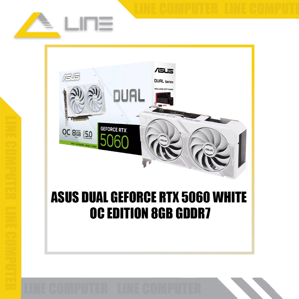 ASUS DUAL GeForce RTX 5060 White OC Edition 8GB GDDR7