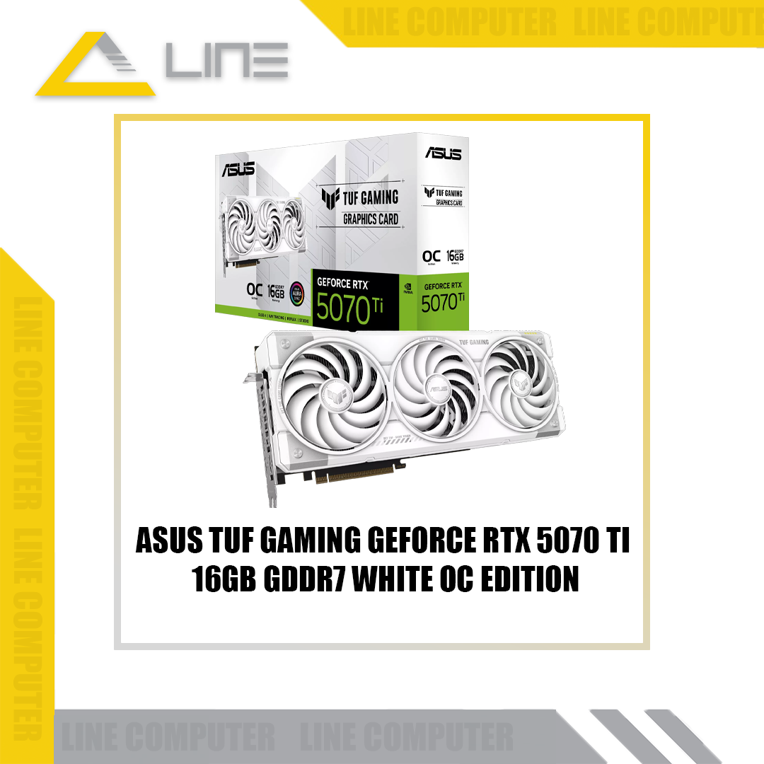 ASUS TUF Gaming GeForce RTX 5070 Ti White OC Edition 16GB GDDR7